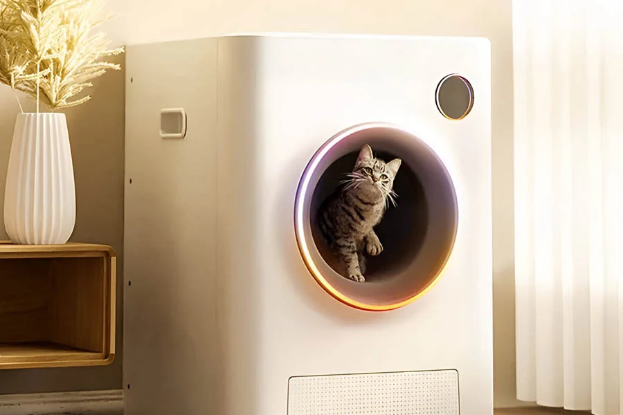 self cleaning litter box for multiple cats